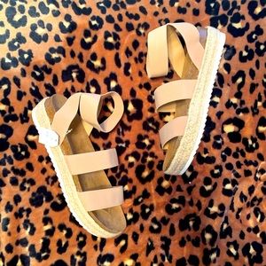 Nude Platform Sandals/Espadrilles